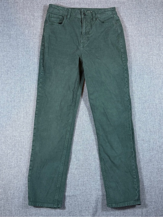 American Eagle Outfitters Pants - American Eagle Outfitters Dark Faded Green Straight-Leg Chinos